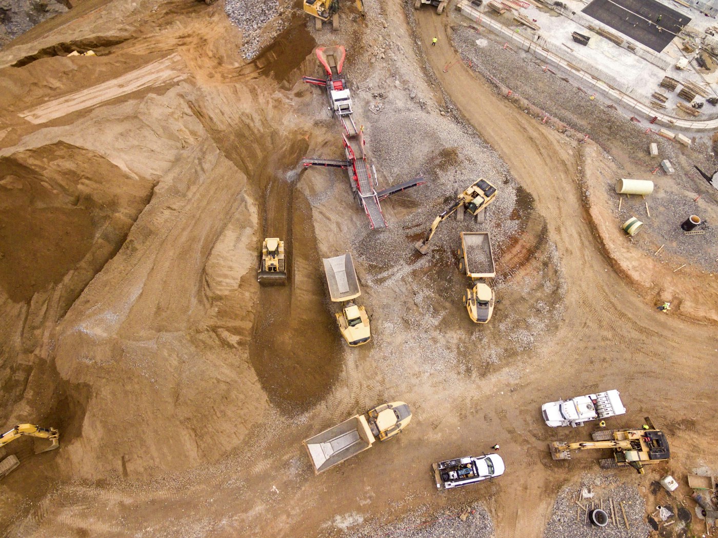 Aerial construction site — Ocean Geosynthetics news and industry insights